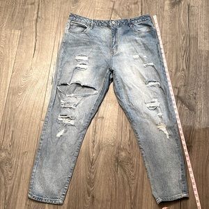Refuge 100% cotton men crop denim jeans size 14